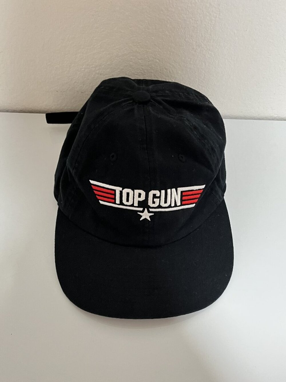 TOP GUN Men's Black Baseball Adjustable Cap One Size Fits-Preowned